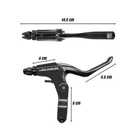 Palancas De Freno Mtb Aluminio Rojas (Negro)