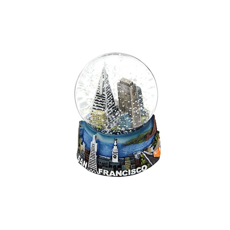 Mini San Francisco Snow Globe Landmarks and Skyline 2.5 Inches