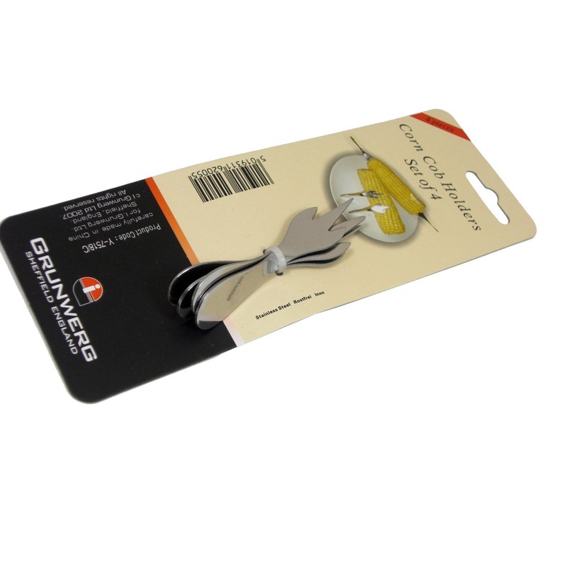 GRUNWERG Corn COB Holders Set of 4