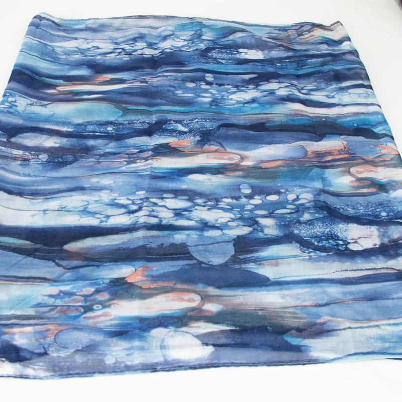 Glamexx24 Loop Tube Scarf for Women, Colour Gradient Summer Loop