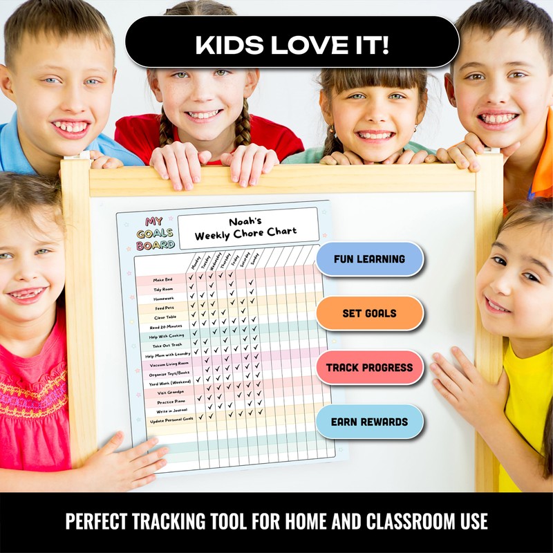 Magnetic Dry Erase Incentive Chart Board | Reward and Task