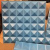 TnvFire 8 Pack Pyramid Acoustic Sound Diffuser Panel Blue PVC