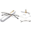 2 Packs Pocket Readers Ultra Slim Compact Tube Reading Glasses