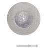 10PCS Thin Diamond Cutting Disc with Rod Round Grinding Sanding