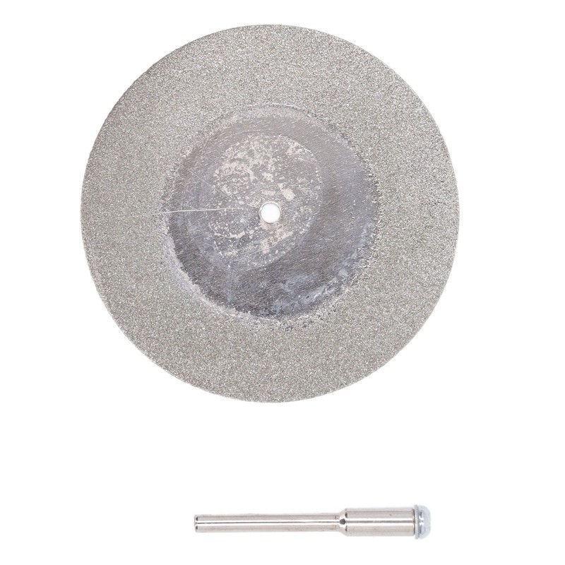 10PCS Thin Diamond Cutting Disc with Rod Round Grinding Sanding