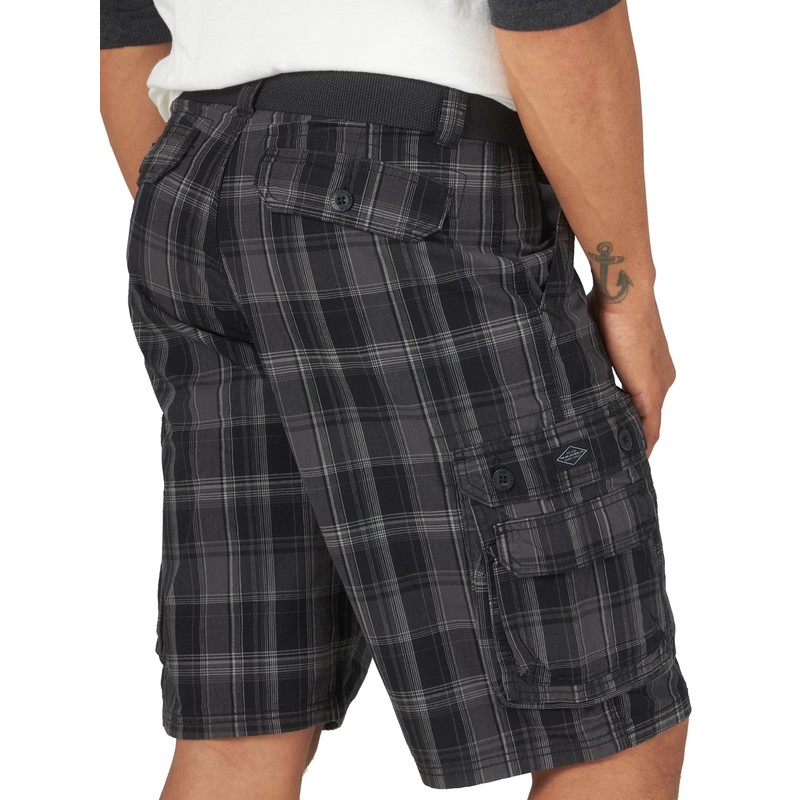 Lee Herren Dungarees New Belted Wyoming Cargo Short Cargos, Schwarzes