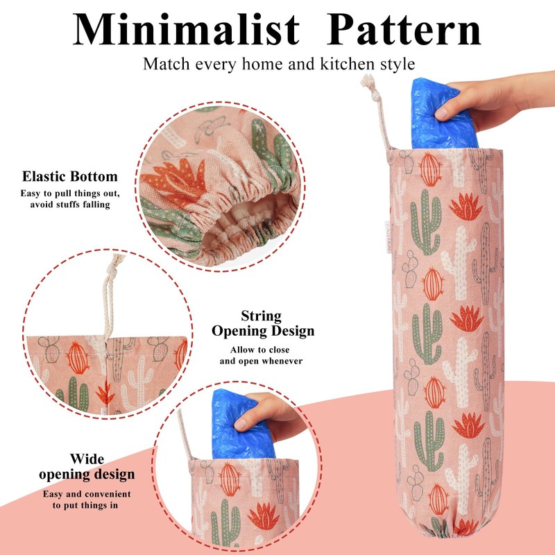 TOGETRUE Plastic Bag Holder, Wall Mount Plastic Bag Organizer Dispenser,