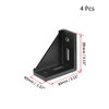 sourcing map Inside Corner Bracket Gusset, 80mm x 80mm for
