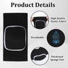 JIYIN 1 Pair Elbow Pads with Thicken Sponge Pad, Black