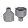 sourcing map PVC DWV Reducing Coupling Schedule 40 Gray 32mm