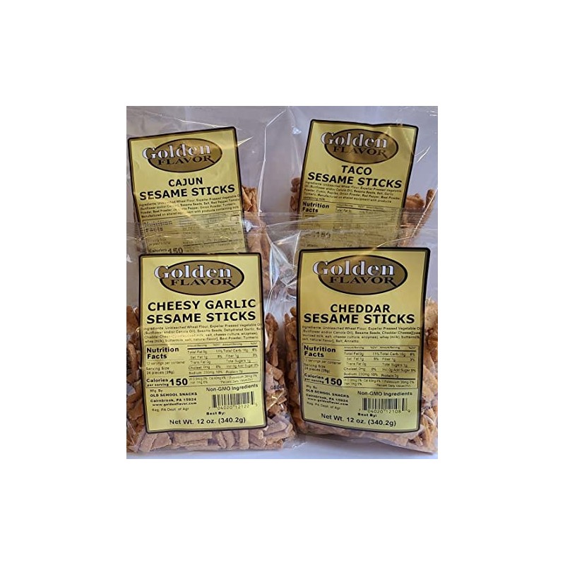 Golden Flavor Sesame Sticks - Flavor Explosion Variety Pack -