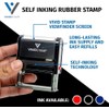Basic Closed Self Inking Rubber Stamp (Black Ink) - Medium