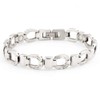 Energetix 4you 5691 Lucky Horseshoe Stainless Steel Energy Magnetic Bracelet