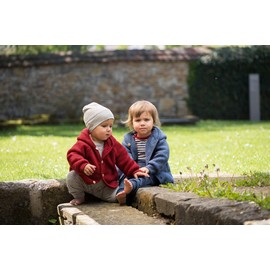 Engel Merino Wool Silk Baby hat Beanie Cap Thin Newborn 70 5540 (98/104, Light Grey Melange)