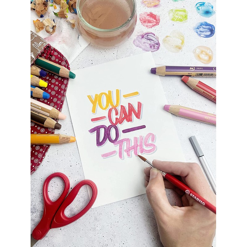 STABILO Multi-talented Pencil woody 3-in-1 - Pack of 2 Pencils