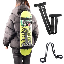 YULIAO Skateboard Bag, Scooter Shoulder Strap, Skateboard Carry Strap, Skateboard Shoulder Strap, Adjustable Snowboard Skateboard Backpack Strap