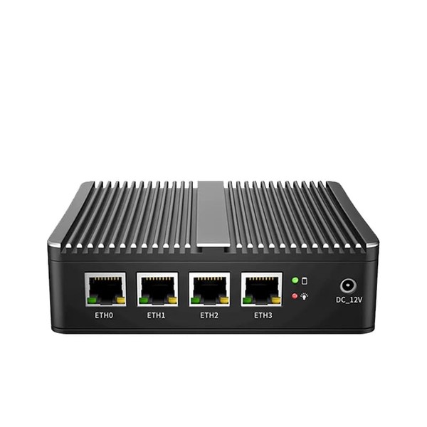 HKUXZR Micro Firewall Appliance, 4 Inter i226-V 2.5Gbe LAN Ports,