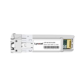 Lynxcel 10G Mutil-Mode SFP+ LC Module, 10GBase-SR Duplex LC SFP Transceiver, 850nm MMF DOM up to 300m for Fiber Switch, Media Converter, Optical Fiber Network Card and Other Fiber Devices