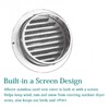 8 Inch Wall Vent Cover Allvent Stainless Steel Round Exhaust