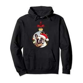 Christmas French Bulldog Ornament Pullover Hoodie