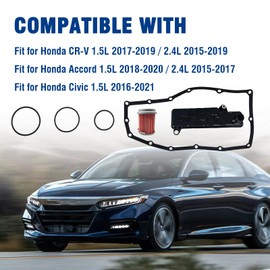 Transmission Filter Kit Fit for Honda Civic 1.5L 2016-2019, CR-V 2015-2019, Accord 1.5L 2.4L 2015-2020 Replacement for 25420-5LJ-003 21814RJ2003 254205LJ003