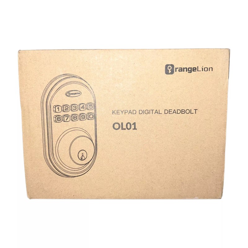 OrangeIOT Orange Lion Keypad Digital Deadbolt OL01 Keyless Entry Back