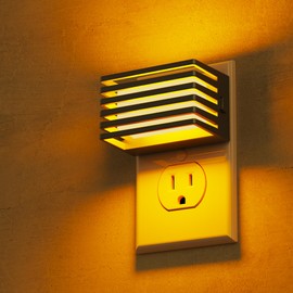 L LOHAS LED Night Lights Plug into Wall, 2 Pack Modern Night Light with Dusk to Dawn Sensor, Dimmable Plug in Night Light, Adjustable Brightness, for Bedroom Bathroom Hallway