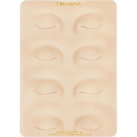 BRAWNA 3D Eyebrow PMU Practice Skin - Eyeliner Practice Skin - 4 Different Shapes - PMU Supplies