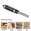 Mesee 1/4 Inch Shank Top & Bottom Bearing Flush Trim