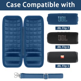 co2CREA Hard Travel Case for JBL Flip 7 Flip 6 FLIP 5 Waterproof Portable Bluetooth Speaker, Case Only