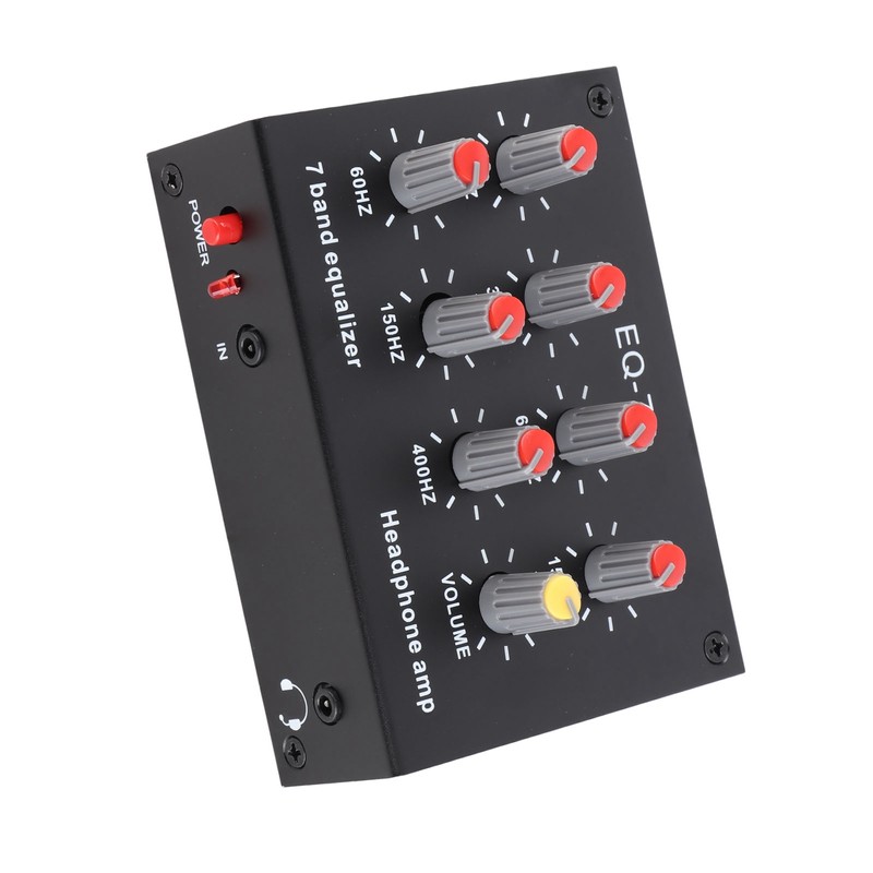 7 Band Sound Equalizer 12dB High Bass Adjustment Dual Channel