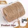 XSEINO 1200 Feet Natural Jute Twine Strong Garden Twine Rope