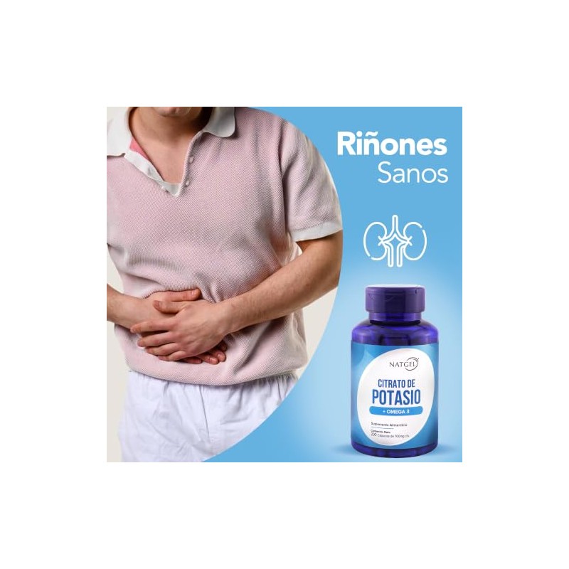 Citrato de Potasio + Omega 3 Cápsulas de 700mg