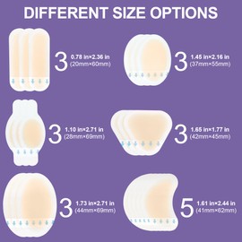 KONGDY Blister Bandages for Feet, Hydrocolloid Bandages, Advanced Cushion for Blister Prevention, Waterproof Blister Bandages for Heels, Toes, Hand and Skins, 20 Counts