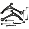 IRONTEK 8pcs Front Lower Control Arms w/Ball Joint Sway Bar