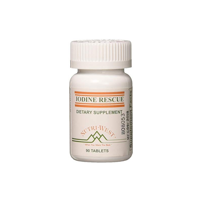 Iodine Rescue 90 Tablets by Nutri West by Nutri-West