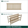 Smiry Bamboo Shoe Rack for Closet, 3 Tier Wooden Stackable