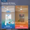 Amico Ceiling Fans with Lights, 52 Inch Ceiling Fan with