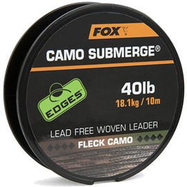 Fox Submerge Camo Lead Free Woven Leader - Leader Line, Load Capacity: 40 lbs/18 kg