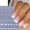 8 Sheets Heart Bow Star Nail Stickers for Nail Art