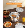 WantJoin 16Qt Aluminum Pressure Cooker w/Release Valve & Multiple Protective