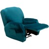 MIFXIN Recliner Chair Cover 4 Piece Velvet Stretch Recliner Chair