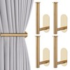 Groleca 4 Pack Adhesive Curtain Holdbacks - No Drill Curtain