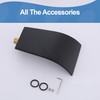 Matte Black Waterfall Tub Spout, High Flow Laminar Waterfall Tub
