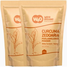 White Turmeric (Poolankilangu,Curcuma Zedoaria,Kachur Root) Ground Powder 8 Ounces(226 Grams), Pack of 2