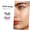 Baluue 2sets Girls Decorative Fake Lashes Glitter Eyelash Extensions Luminous