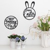 Papierdrachen Wooden Easter Pendant - Wooden Ring Black - Reusable