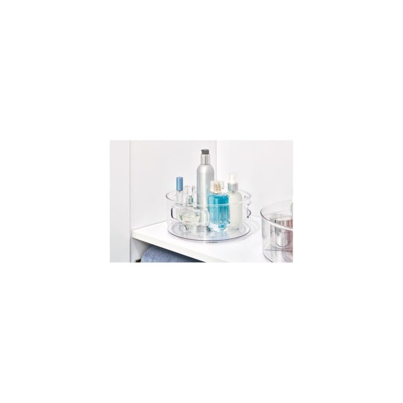 iDesign 11.5-Inch Plastic 5-Section Lazy Susan Organizer – Linus Collection
