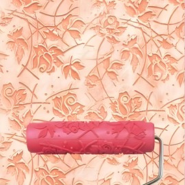 7"DIY Patterned Paint Roller | Decorative Art Texture Roller | Embossing Texture Rubber Roller Painting Supplies | Pattern Art Texture Tools for Household Wall Painting (BK072R)
