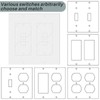 70 Pcs Wall Insulation Gasket Rectangle Wall Plate Outlet Sealers